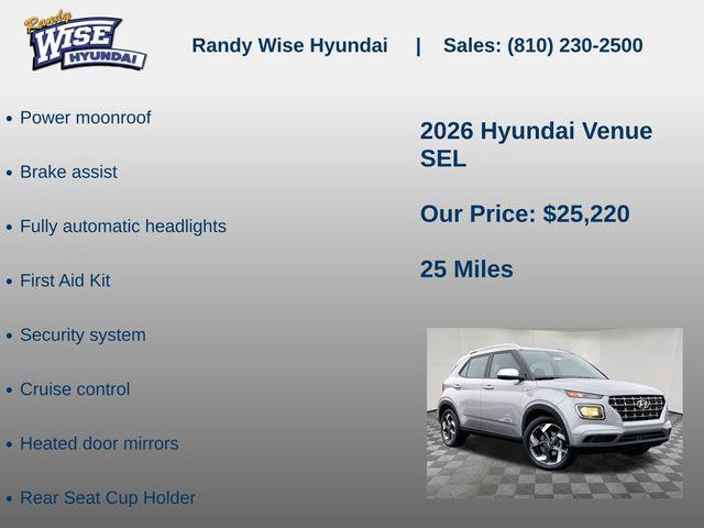 new 2026 Hyundai Venue car, priced at $25,220
