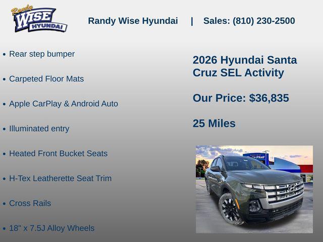new 2026 Hyundai SANTA CRUZ car, priced at $36,835
