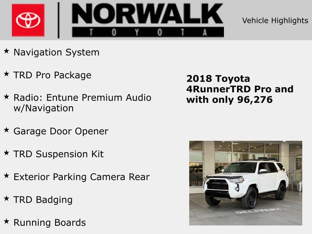 used 2018 Toyota 4Runner car, priced at $38,991