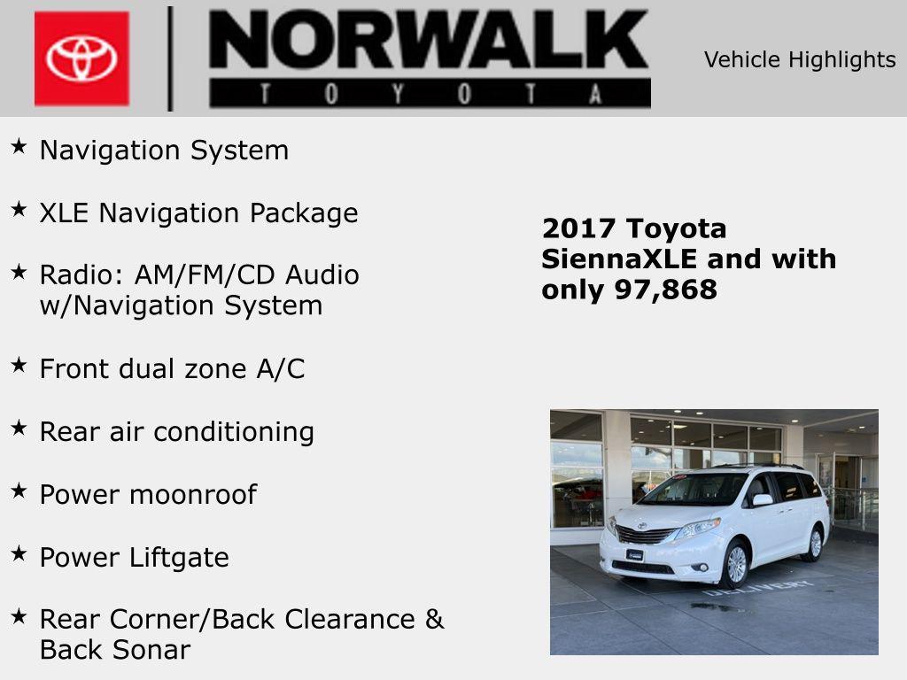 used 2017 Toyota Sienna car, priced at $21,399