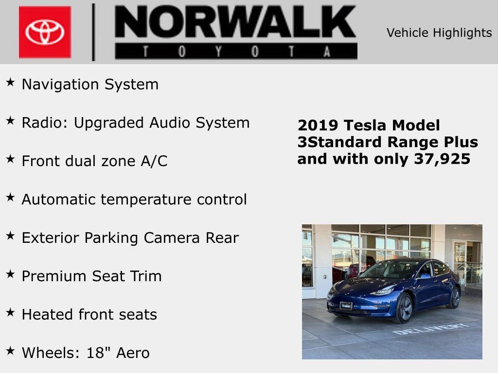 used 2019 Tesla Model 3 car, priced at $22,489