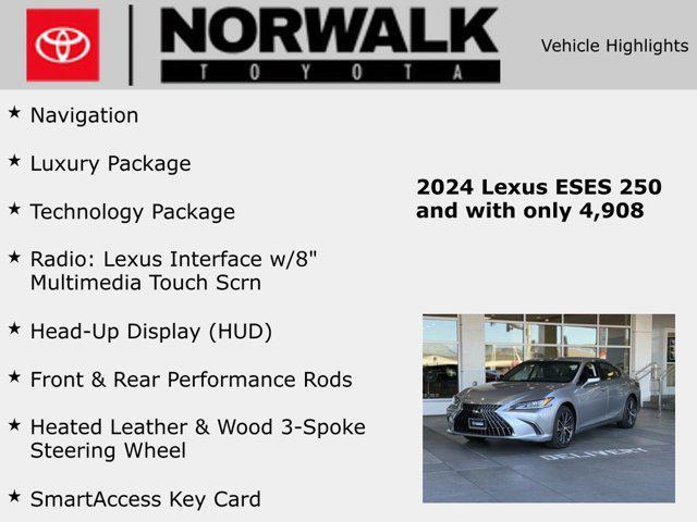 used 2024 Lexus ES 250 car, priced at $39,969