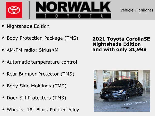 used 2021 Toyota Corolla car, priced at $22,488