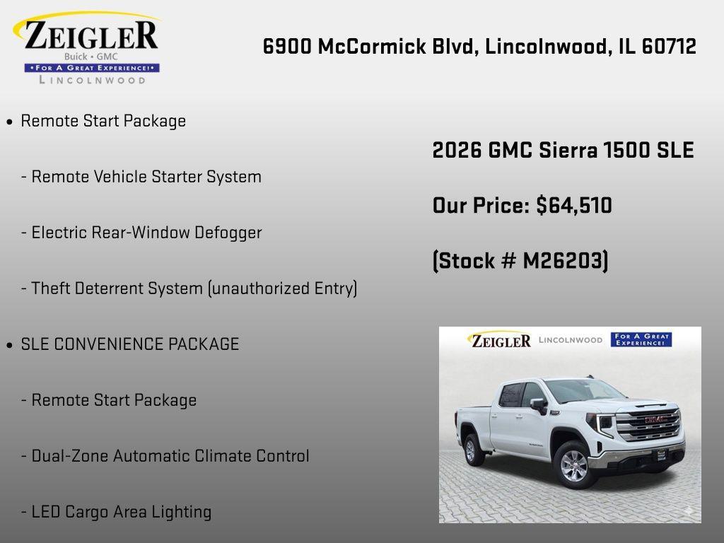 new 2026 GMC Sierra 1500 car, priced at $60,672