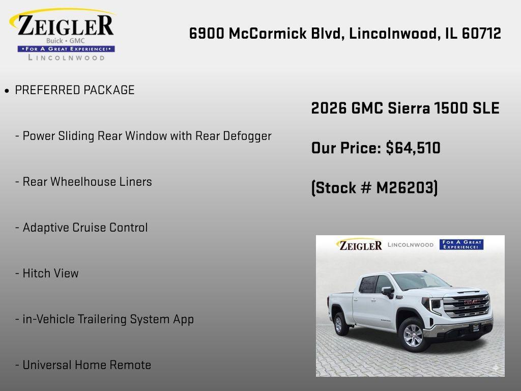 new 2026 GMC Sierra 1500 car, priced at $60,672
