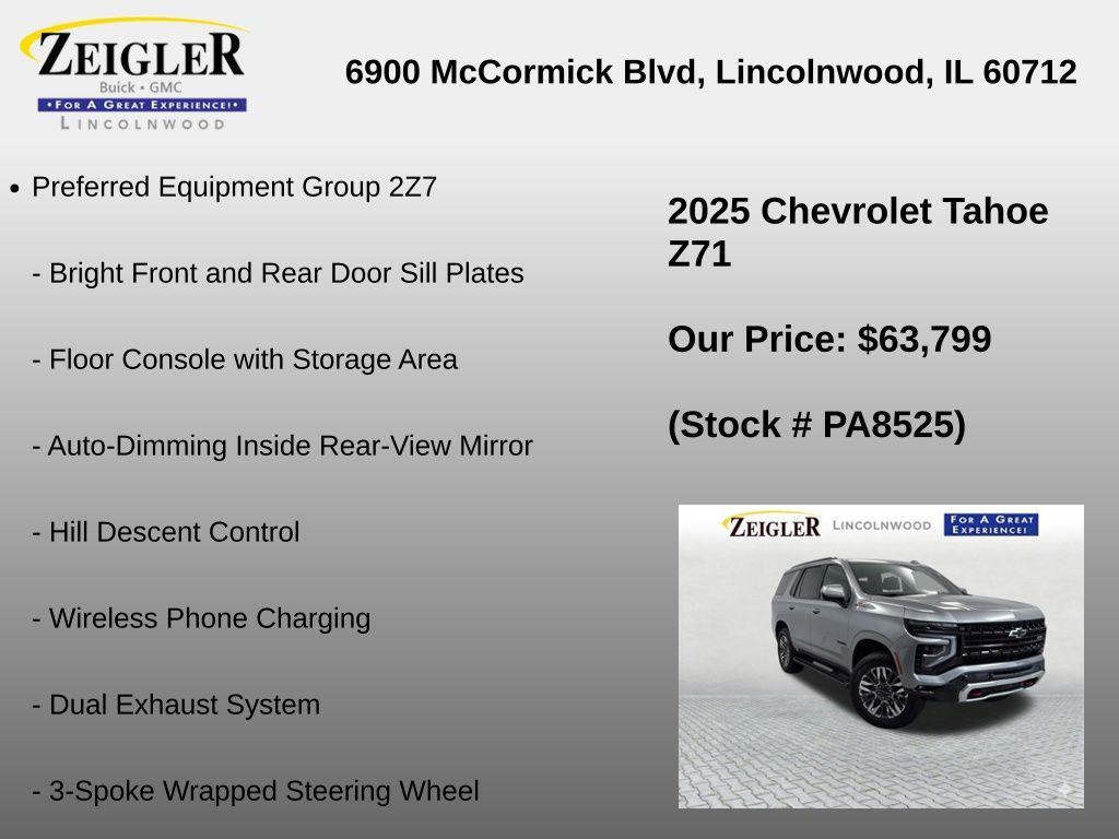 used 2025 Chevrolet Tahoe car, priced at $64,211