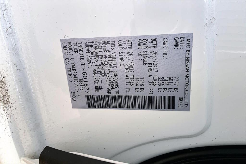 new 2026 Nissan Frontier car, priced at $37,947