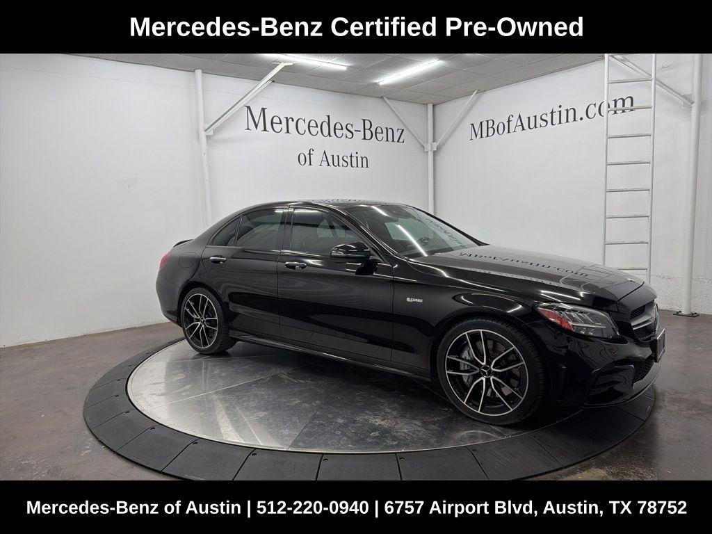 used 2021 Mercedes-Benz AMG C 43 car, priced at $38,900