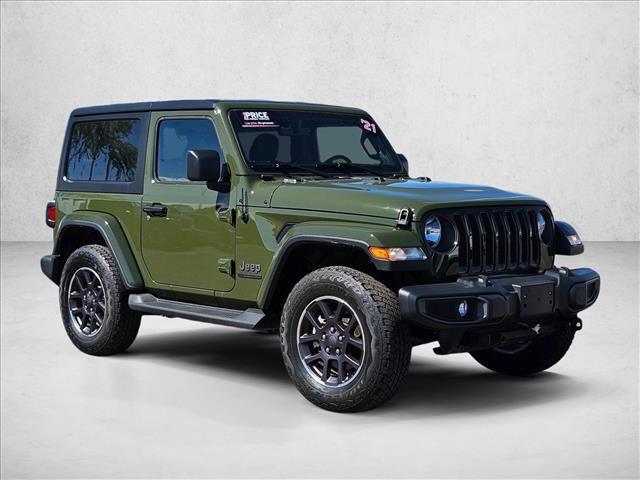 used 2021 Jeep Wrangler car, priced at $27,717