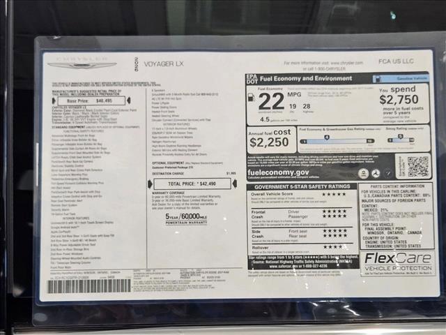 new 2026 Chrysler Voyager car, priced at $39,240