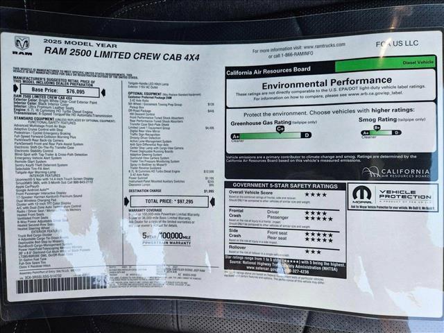 new 2025 Ram 2500 car, priced at $82,748