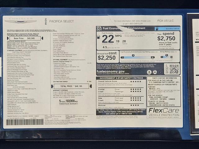 new 2026 Chrysler Pacifica car, priced at $40,193