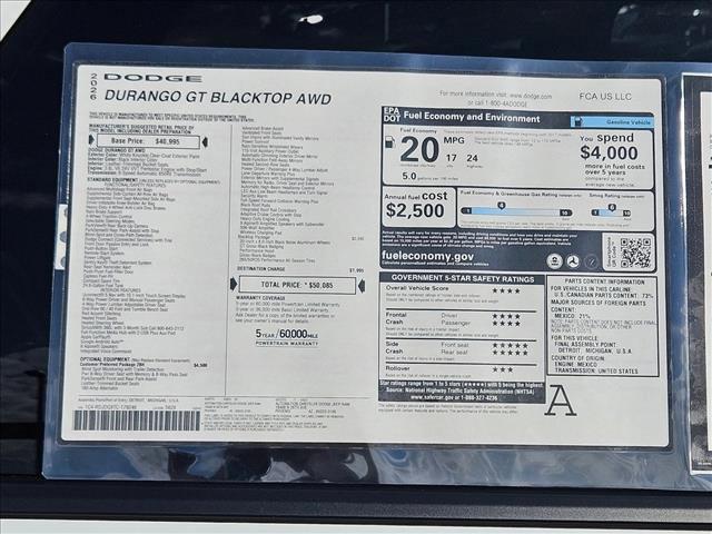 new 2026 Dodge Durango car, priced at $44,766