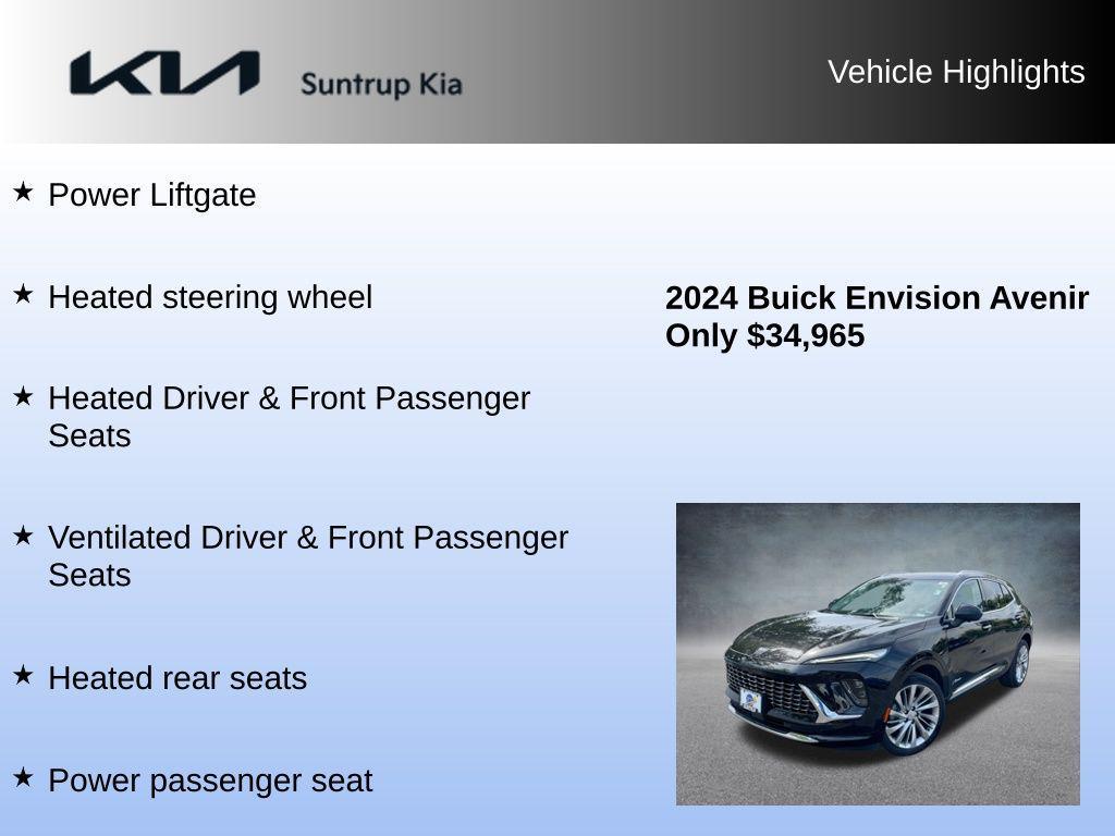 used 2024 Buick Envision car, priced at $34,845