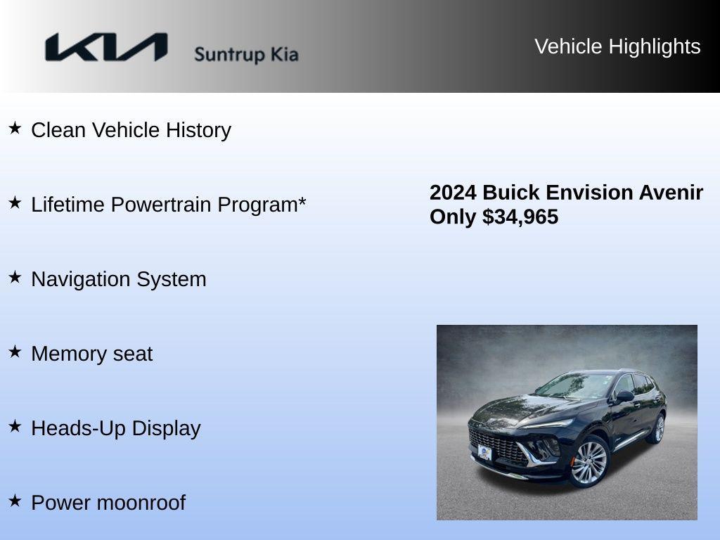 used 2024 Buick Envision car, priced at $34,845