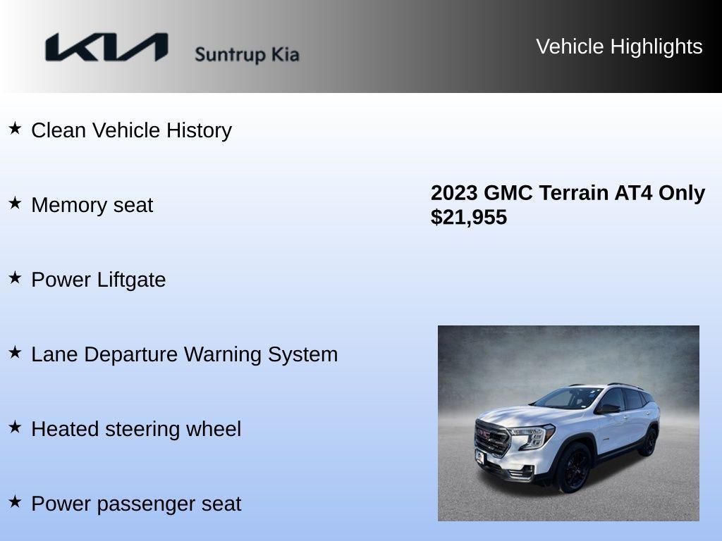 used 2023 GMC Terrain car, priced at $21,895
