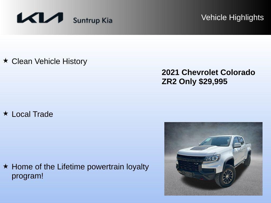 used 2021 Chevrolet Colorado car, priced at $29,995
