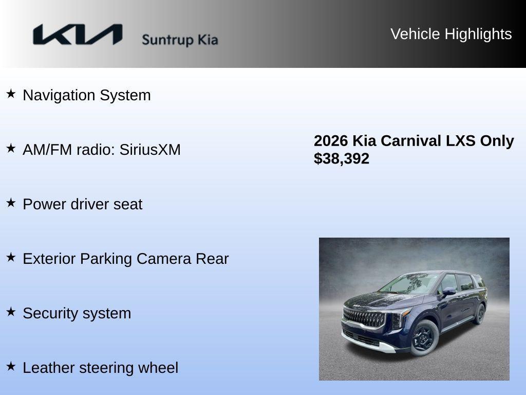 used 2026 Kia Carnival car, priced at $38,392