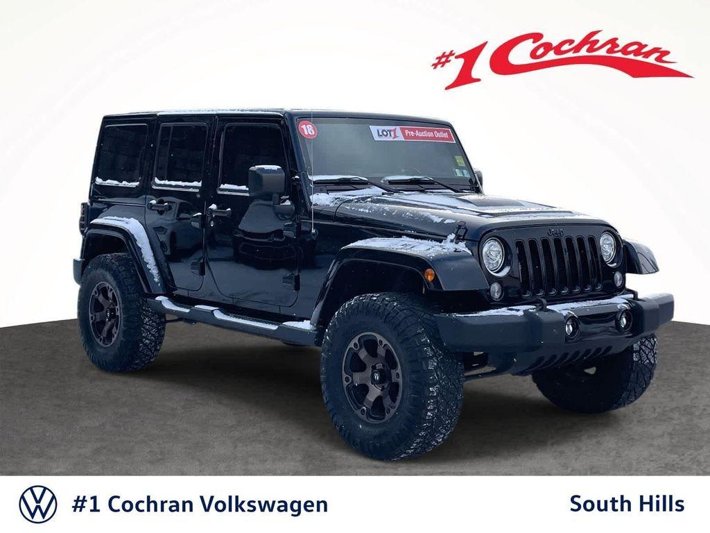 used 2018 Jeep Wrangler JK Unlimited car, priced at $22,998