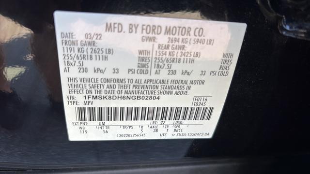 used 2022 Ford Explorer car, priced at $26,993