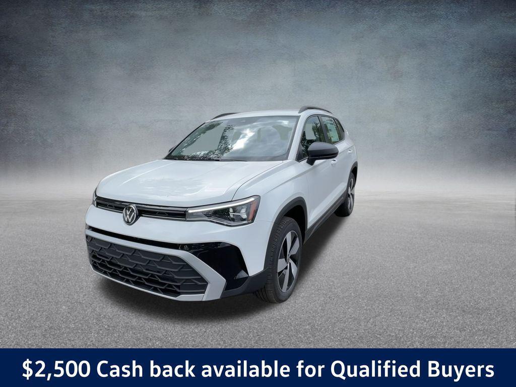 new 2025 Volkswagen Taos car, priced at $22,805