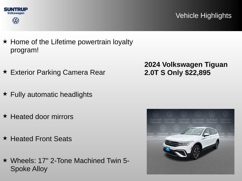 used 2024 Volkswagen Tiguan car, priced at $23,438