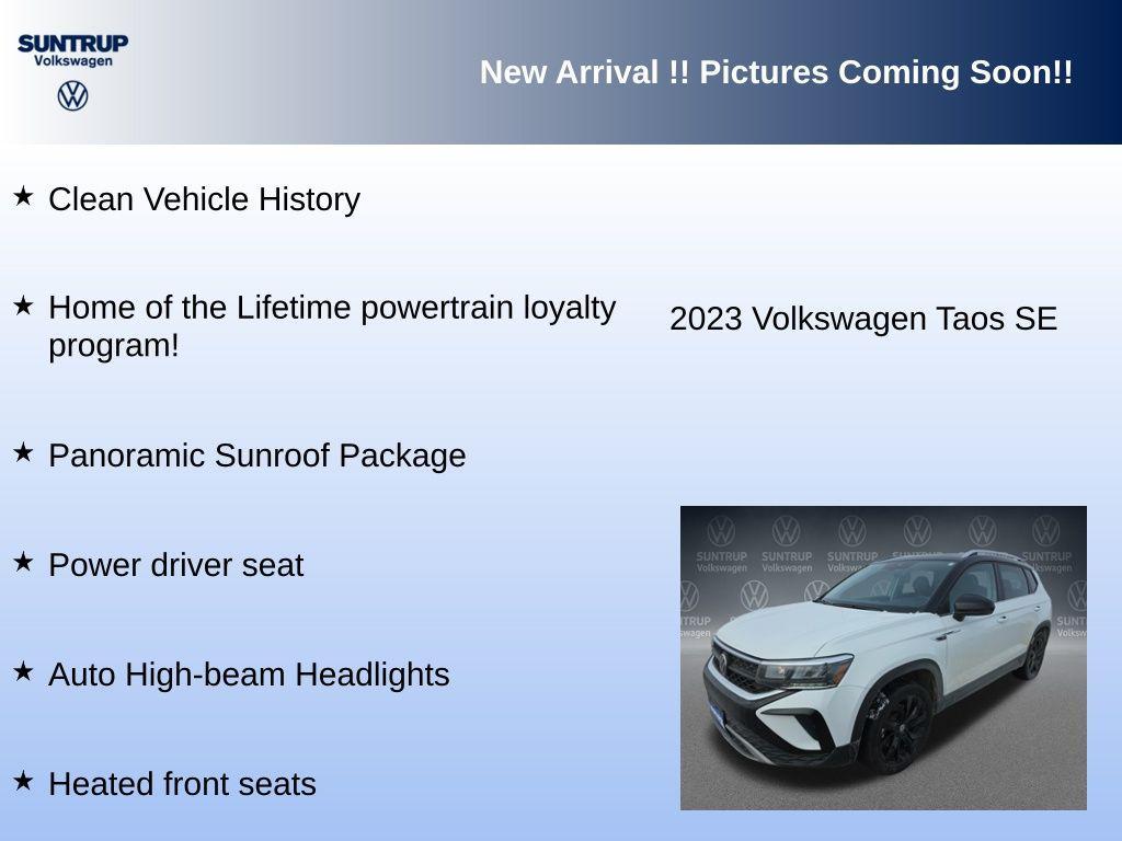 used 2023 Volkswagen Taos car, priced at $22,195