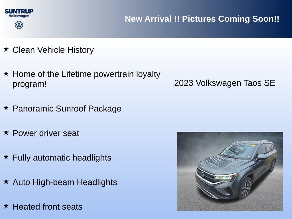 used 2023 Volkswagen Taos car, priced at $22,715