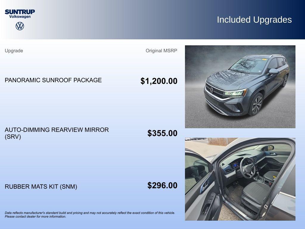 used 2023 Volkswagen Taos car, priced at $22,715