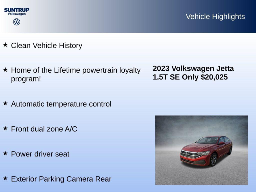 used 2023 Volkswagen Jetta car, priced at $20,025