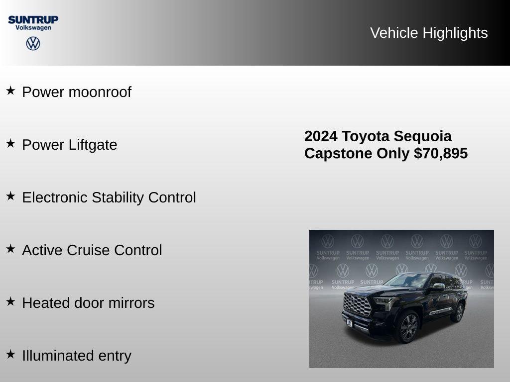 used 2024 Toyota Sequoia car, priced at $70,895