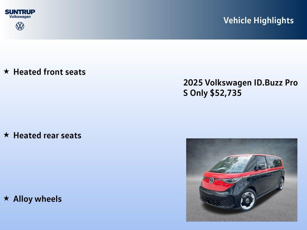new 2025 Volkswagen ID. Buzz car, priced at $49,735