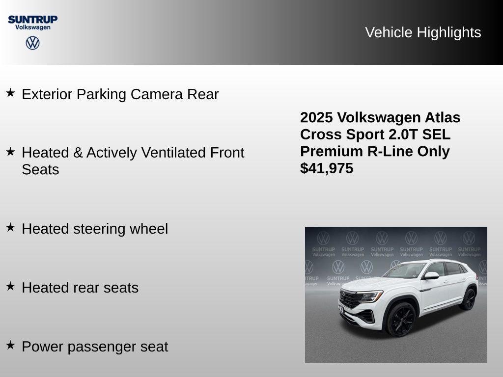 used 2025 Volkswagen Atlas Cross Sport car, priced at $41,985