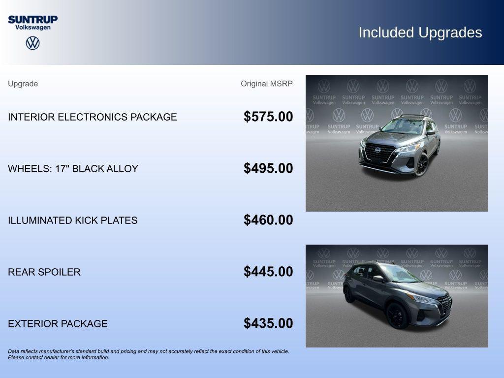 used 2023 Nissan Kicks car, priced at $18,495