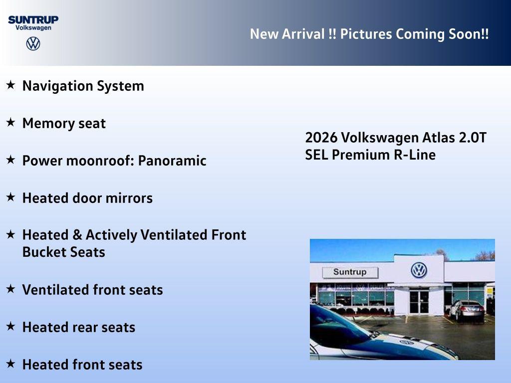new 2026 Volkswagen Atlas car, priced at $52,181