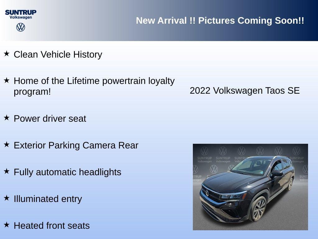 used 2022 Volkswagen Taos car, priced at $19,195