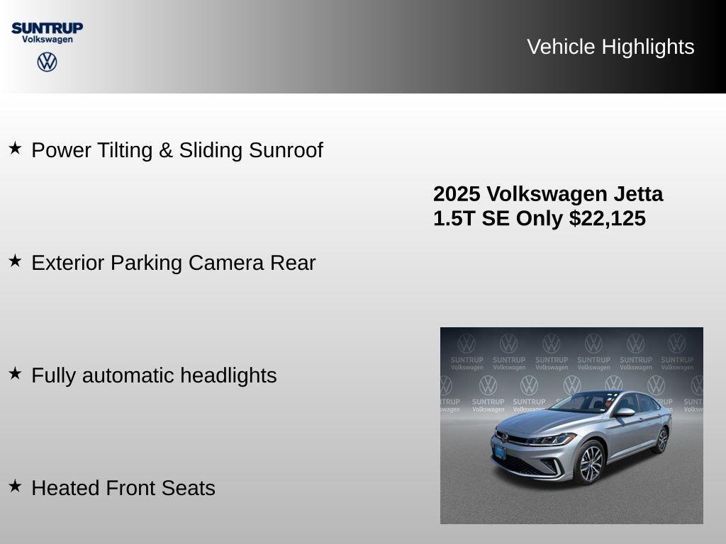 used 2025 Volkswagen Jetta car, priced at $22,088