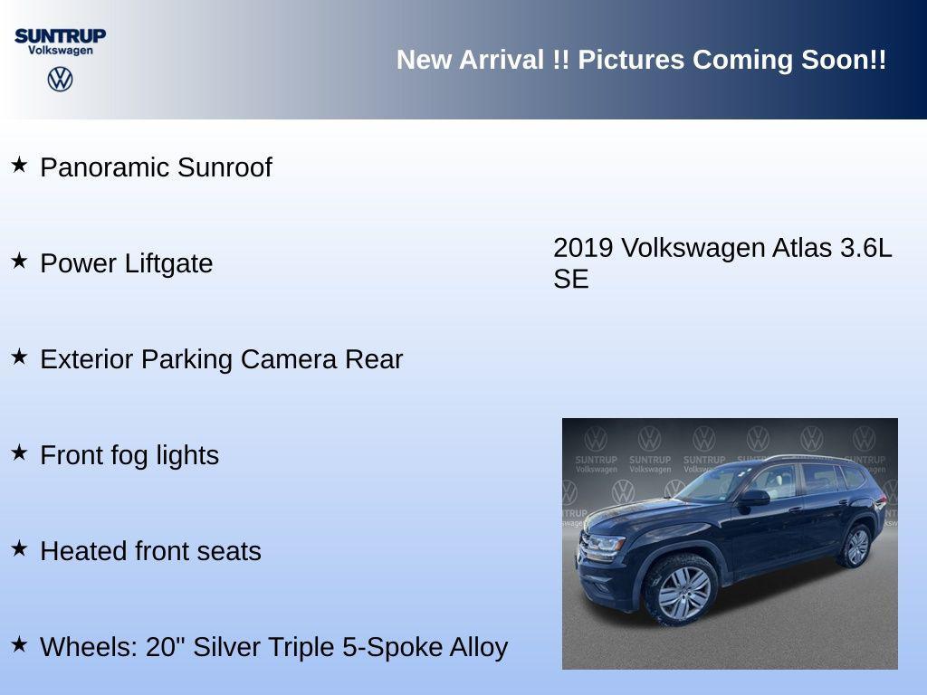 used 2019 Volkswagen Atlas car, priced at $18,875