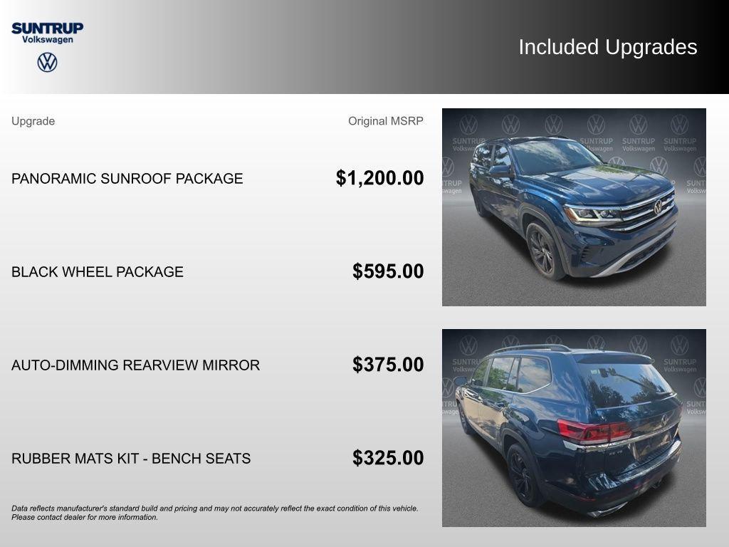 used 2022 Volkswagen Atlas car, priced at $25,578