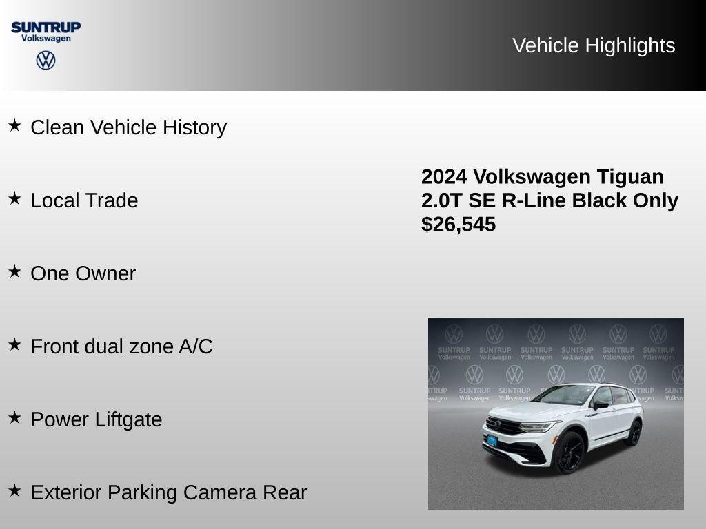 used 2024 Volkswagen Tiguan car, priced at $27,068