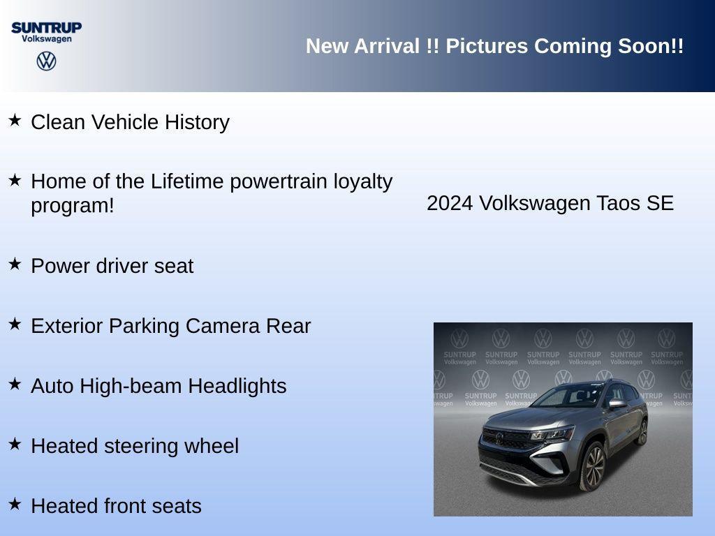 used 2024 Volkswagen Taos car, priced at $19,685