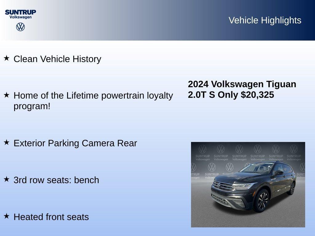 used 2024 Volkswagen Tiguan car, priced at $19,975