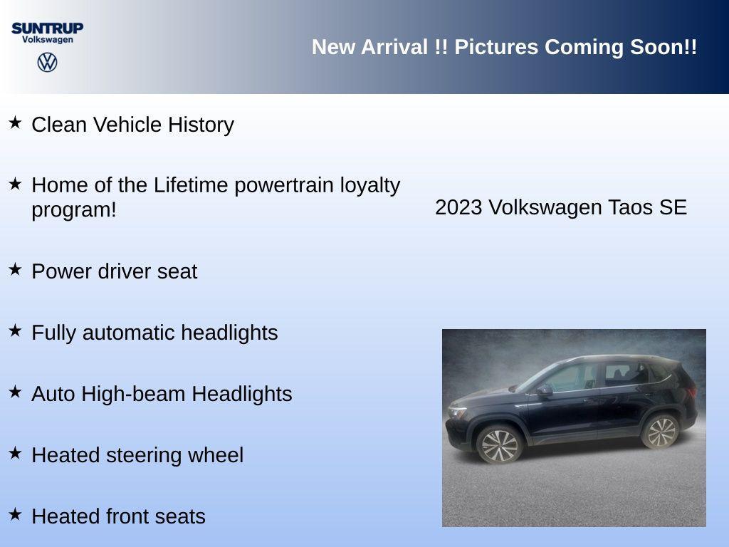 used 2023 Volkswagen Taos car, priced at $20,985