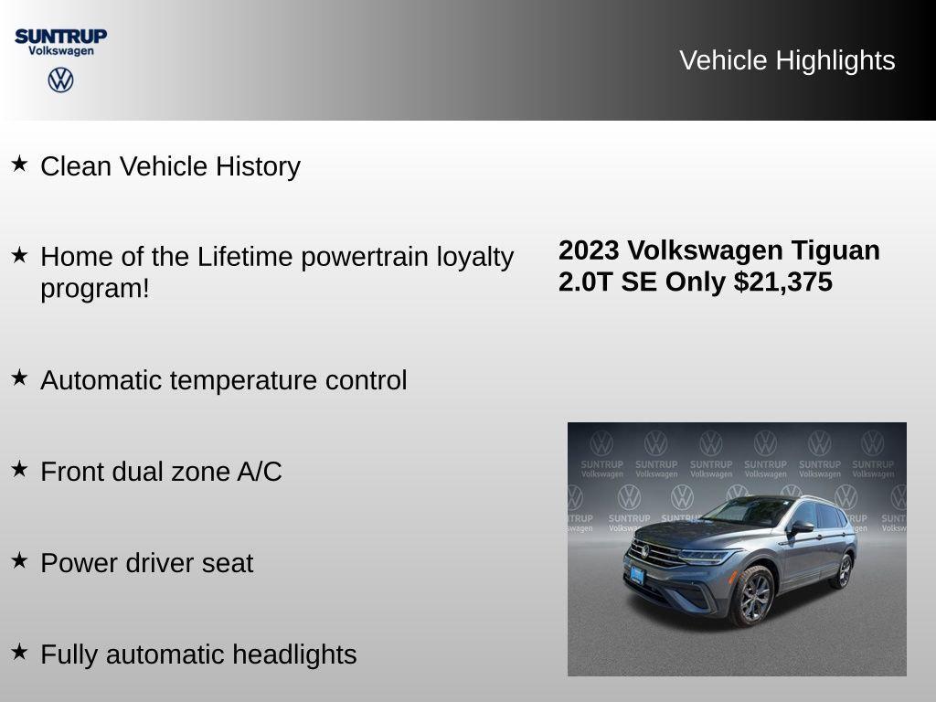 used 2023 Volkswagen Tiguan car, priced at $21,968