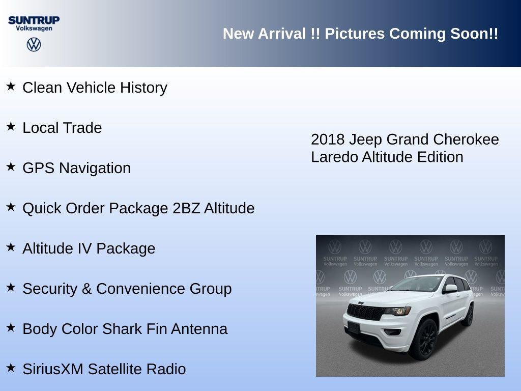 used 2018 Jeep Grand Cherokee car, priced at $15,595