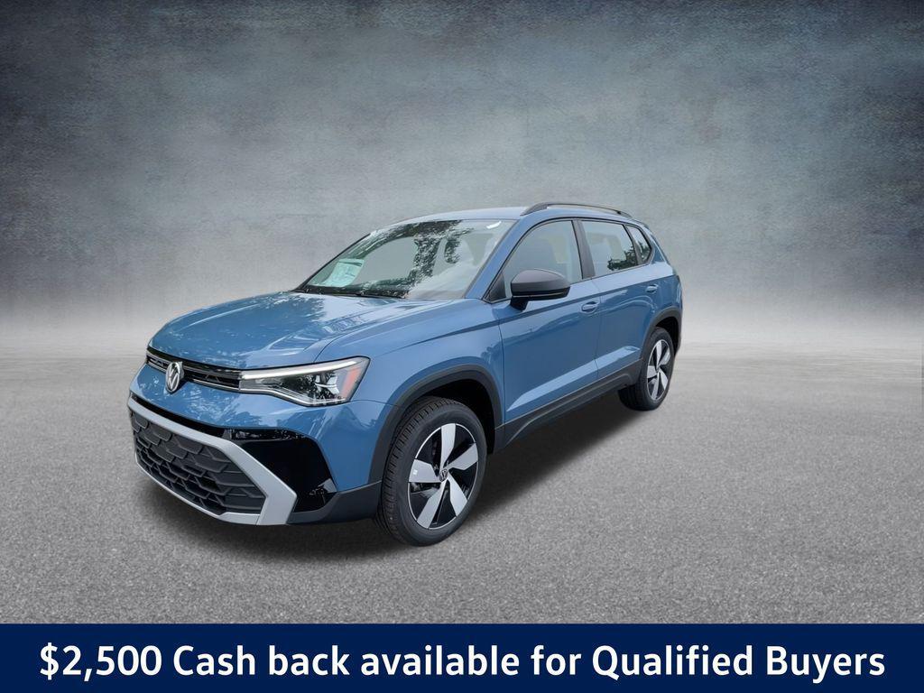 new 2025 Volkswagen Taos car, priced at $23,300