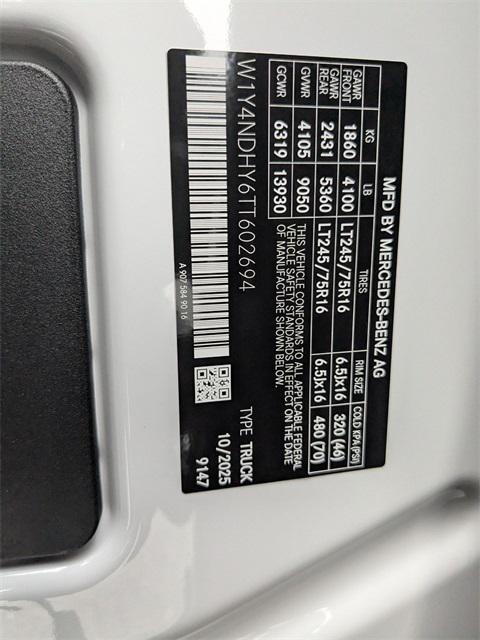 new 2026 Mercedes-Benz Sprinter 2500 car, priced at $71,627