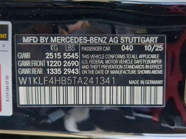 new 2026 Mercedes-Benz E-Class car, priced at $73,840