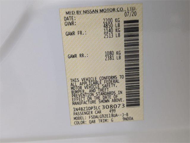 2020 Pearl White Tricoat Nissan Leaf