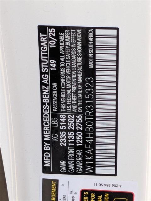 new 2026 Mercedes-Benz C-Class car, priced at $53,685